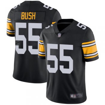 Steelers #55 Devin Bush Black Alternate Men's Stitched Football Vapor Untouchable Limited Jersey
