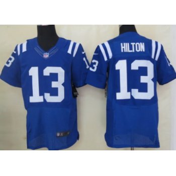 Nike Indianapolis Colts #13 T.Y. Hilton Blue Elite Jersey