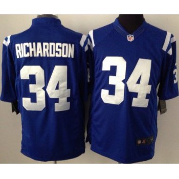 Nike Indianapolis Colts #34 Trent Richardson Blue Limited Jersey