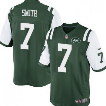 Nike New York Jets #7 Geno Smith Green Game Jersey