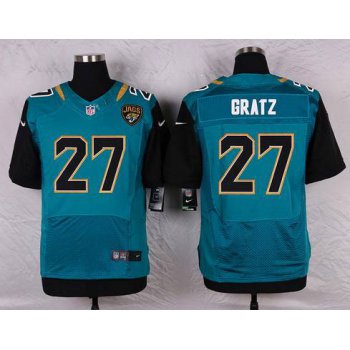 Men's Jacksonville Jaguars #27 Dwayne Gratz Teal Green Alternate NFL Nike Elite Jersey