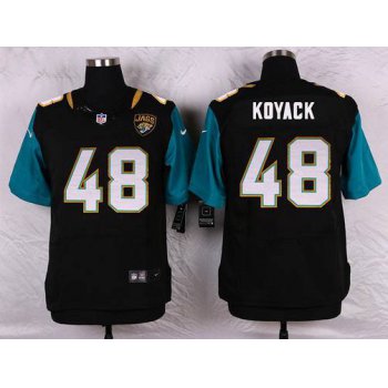 Men's Jacksonville Jaguars #48 Ben Koyack Black Team Color NFL Nike Elite Jersey