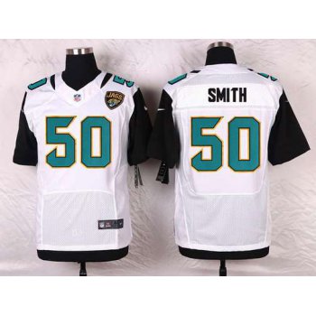 Men's Jacksonville Jaguars #50 Telvin Smith White Road NFL Nike Elite Jersey