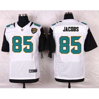 Men's Jacksonville Jaguars #85 Nic Jacobs White Road NFL Nike Elite Jersey