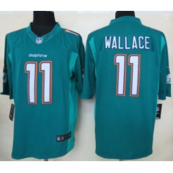 Nike Miami Dolphins #11 Mike Wallace 2013 Green Limited Jersey