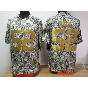 Nike Raiders 52 Khalil Mack Grey US Dollar Fashion Limited Jersey