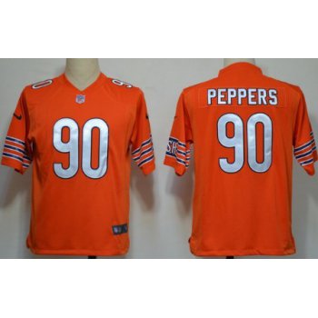 Nike Chicago Bears #90 Julius Peppers Orange Game Jersey