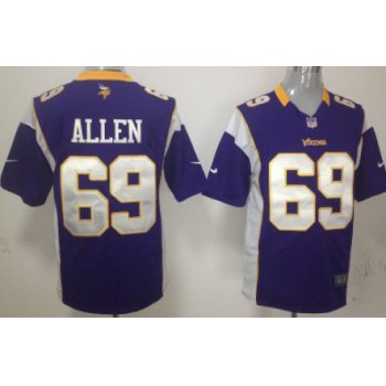 Nike Minnesota Vikings #69 Jared Allen Purple Game Jersey