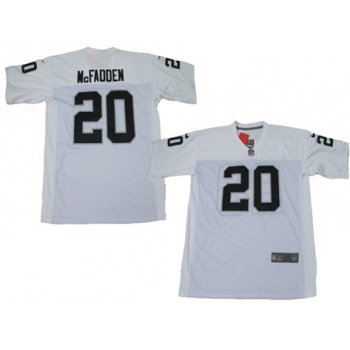 Nike Oakland Raiders #20 Darren McFadden White Elite Jersey