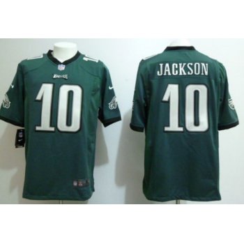 Nike Philadelphia Eagles #10 DeSean Jackson Dark Green Game Jersey