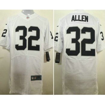 Men's Oakland Raiders #32 Marcus Allen NEW White Stitched NFL Retired Player Nike Elite Jersey