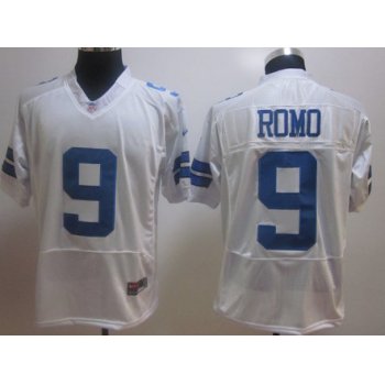 Nike Dallas Cowboys #9 Tony Romo White Elite Jersey