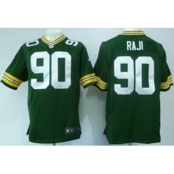 Nike Green Bay Packers #90 B.J. Raji Green Game Jersey
