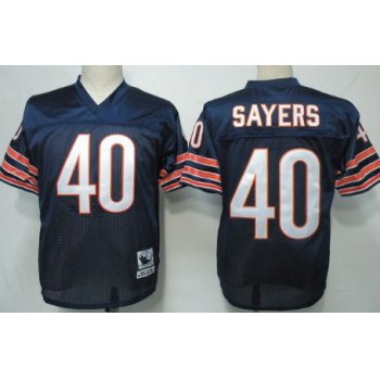 Chicago Bears #40 Gale Sayers Blue Throwback Jersey