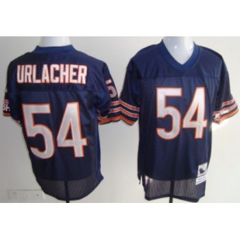 Chicago Bears #54 Brian Urlacher Blue Throwback Jersey