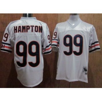 Chicago Bears #99 Dan Hampton White Throwback Jersey