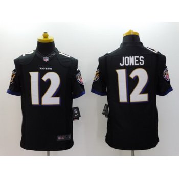 Nike Baltimore Ravens #12 Jacoby Jones 2013 Black Limited Jersey