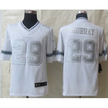 Nike Dallas Cowboys #29 DeMarco Murray Platinum White Limited Jersey