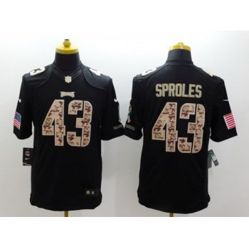 Nike Philadelphia Eagles #43 Darren Sproles Salute to Service Black Limited Jersey