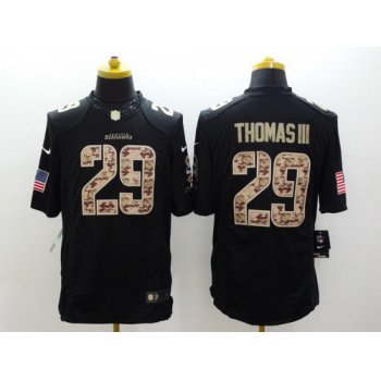 Nike Seattle Seahawks #29 Earl Thomas III Salute to Service Black Limited Jersey