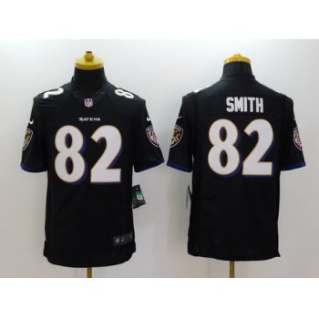 Nike Baltimore Ravens #82 Torrey Smith 2013 Black Limited Jersey