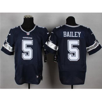 Nike Dallas Cowboys #5 Dan Bailey Blue Elite Jersey