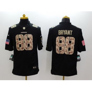 Nike Dallas Cowboys #88 Dez Bryant Salute to Service Black Limited Jersey