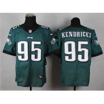 Nike Philadelphia Eagles #95 Mychal Kendricks 2014 Dark Green Elite Jersey