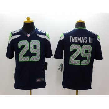 Nike Seattle Seahawks #29 Earl Thomas III Navy Blue Limited Jersey