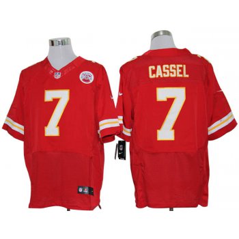 Size 60 4XL-Matt Cassel Kansas City Chiefs #7 Red Stitched Nike Elite NFL Jerseys