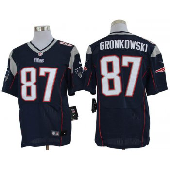Size 60 4XL-Rob Gronkowski New England Patriots #87 Blue Stitched Nike Elite NFL Jerseys