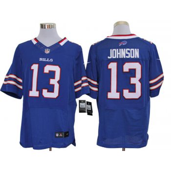 Size 60 4XL-Steve Johnson Buffalo Bills #13 Royal Blue Stitched Nike Elite NFL Jerseys