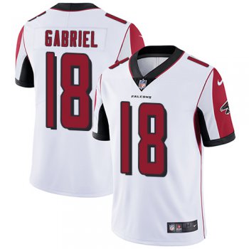 Nike Atlanta Falcons #18 Taylor Gabriel White Men's Stitched NFL Vapor Untouchable Limited Jersey