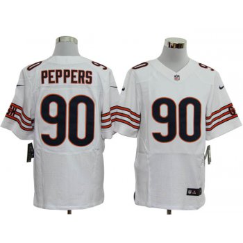 Size 60 4XL-Julius Peppers Chicago Bears #90 White Stitched Nike Elite NFL Jerseys