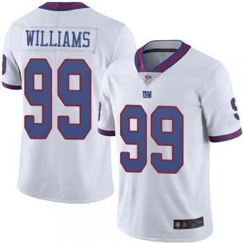 Giants #99 Leonard Williams White Men's Stitched Football Limited Rush Jersey