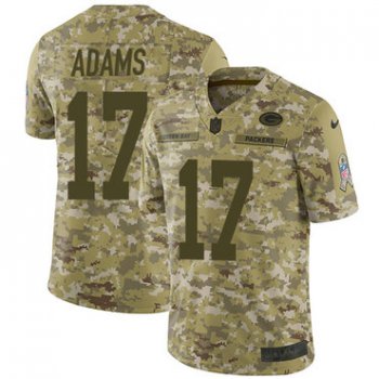 Nike Packers #17 Davante Adams Camo Men's Stitched NFL Limited 2018 Salute To Service Jersey