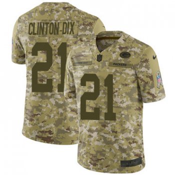 Nike Packers #21 Ha Ha Clinton-Dix Camo Men's Stitched NFL Limited 2018 Salute To Service Jersey