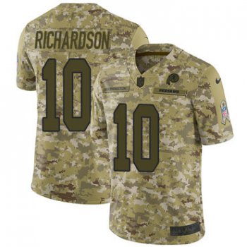 Nike Redskins #10 Paul Richardson Camo Men's Stitched NFL Limited 2018 Salute To Service Jersey