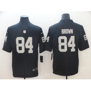 Men's Oakland Raiders 84 Antonio Brown Black Vapor Untouchable Limited Jersey