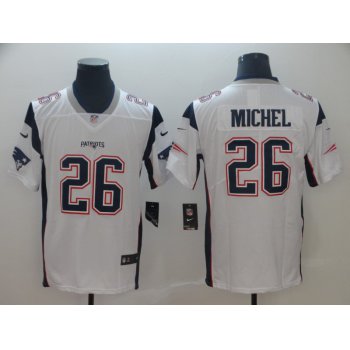 Nike New England Patriots 26 Sony Michel White Vapor Untouchable Limited Jersey