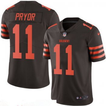 Men's Cleveland Browns #11 Terrelle Pryor Brown 2016 Color Rush Stitched NFL Nike Limited Jersey