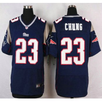 New England Patriots #23 Patrick Chung Navy Blue Team Color NFL Nike Elite Jersey