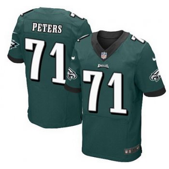 Philadelphia Eagles #71 Jason Peters Midnight Green Team Color NFL Nike Elite Jersey