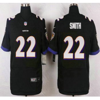 Baltimore Ravens #22 Jimmy Smith Black Alternate NFL Nike Elite Jersey