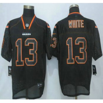 Chicago Bears #13 Kevin White White Nike Lights Out Black Elite Jersey