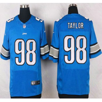 Detroit Lions #98 Devin Taylor Light Blue Team Color NFL Nike Elite Jersey