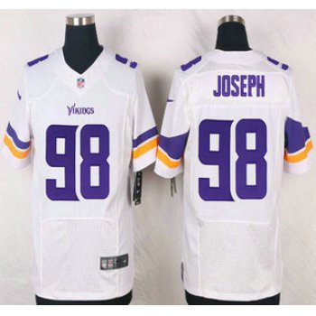 Minnesota Vikings #98 Linval Joseph White Road NFL Nike Elite Jersey