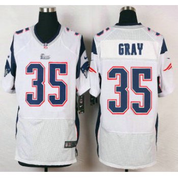 New England Patriots #35 Jonas Gray White Road NFL Nike Elite Jersey