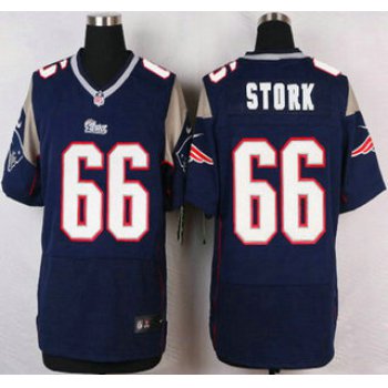 New England Patriots #66 Bryan Stork Navy Blue Team Color NFL Nike Elite Jersey