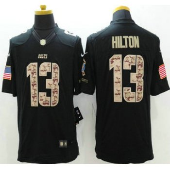 Indianapolis Colts #13 T.Y. Hilton Nike Salute to Service Nike Black Limited Jersey